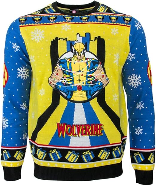 Official XMen Wolverine Christmas Jumpers for Men Or Women Ugly