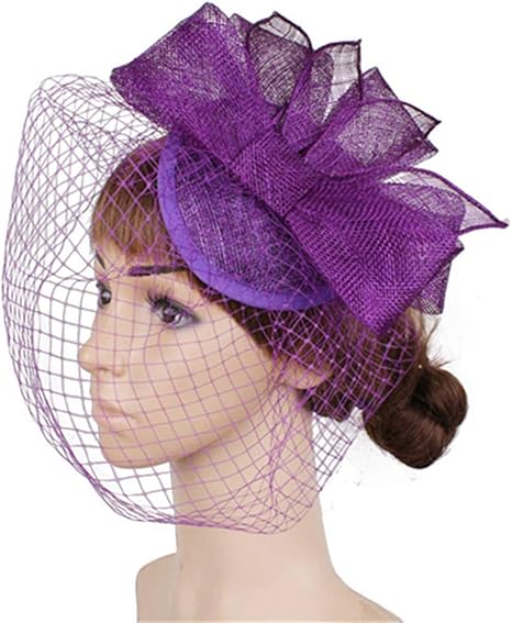 purple ascot hat