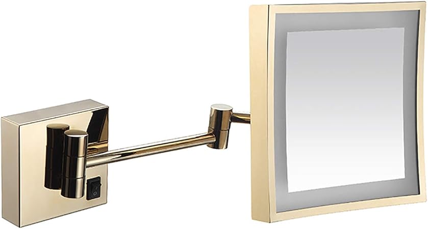 FREEDOH 3X Vergrößerungs-Schminkspiegel 8-Zoll-Rechteck Ausziehbarer