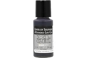 The Beadsmith XL Gel, Liver of Sulfur Extended Life Gel, 1 fluid ounce (29ml) bottle, Apply a patina finish to silver, copper