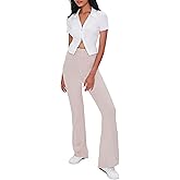 Forever 21 Womens High-Rise Flare Pants