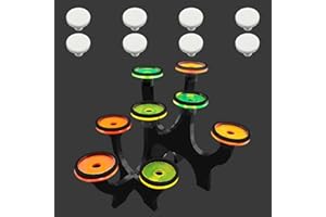 Saricho Fluorescent Acrylic Coral frag Bracket，frag Plugs Holder for Coral，Live Coral Reef frag Rack，This Set Contains a Tree-Shaped Eight-seat Holder and 8 White Premium Ceramic Bases, YGSHJ-SX8Z-1P