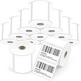 3x2 Direct Thermal Shipping Labels - 12 Rolls 700 Label/Roll White Perforated Mailing Labels, 8400 Self Adhesive Thermal Label Compatible with Zebra, Rollo, MUNBYN