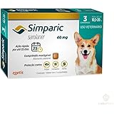 Antipulgas Simparic 40 mg para cães 10,1 a 20 kg - Zoetis - 3 unidades