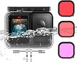 Honbobo Waterproof Case Dive Filters for GoPro Hero 13 12 11 10 Black 45M Dive view 1