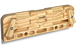 Yes4All Wooden Hangboard Climbing for Doorway - Hand Strengthener Equipment for Training Finger, Grip and Pull Up