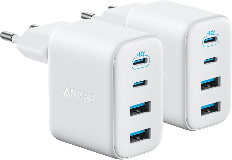 Zolo 50W USB C Ladegerät, 4-Port Netzteil mit 2 USB-C und 2 USB-A