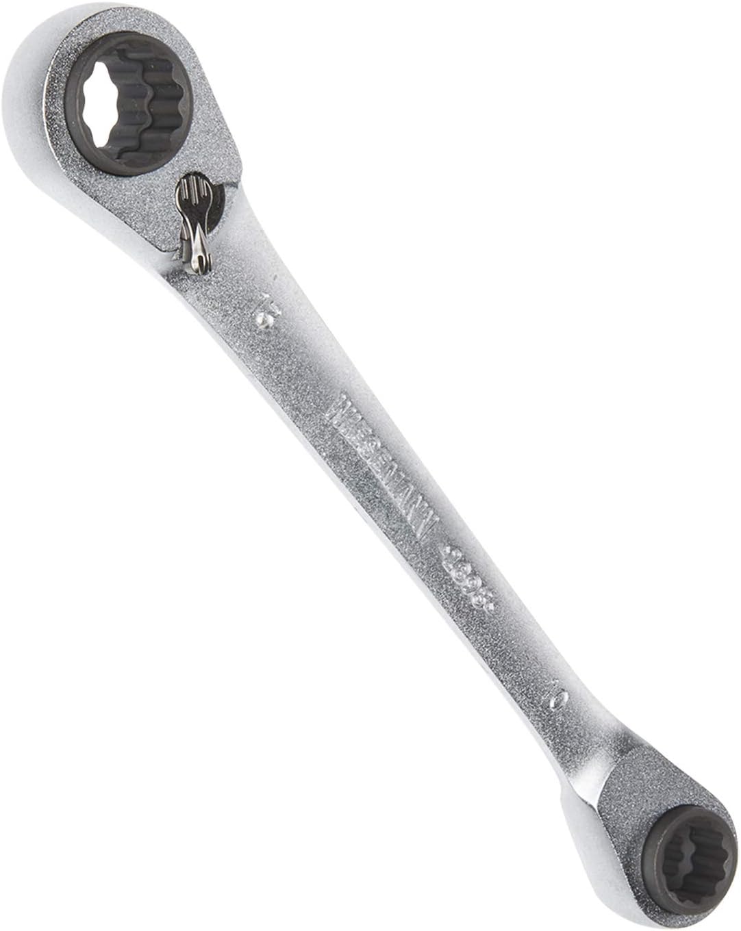 WIESEMANN 1893 Reversible 4-in-1 Double Ring Ratchet Spanner with 8, 10, 12