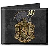 Buckle-Down mens Buckle-down Canvas Bifold - Harry Potter Wallet, Harry Potter, 4.0 x 3.5 US