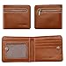 Genuine Leather Credit Card Wallets Coin Purse MInimalist Thin Wallets for Mens (Brown,Classic Version)