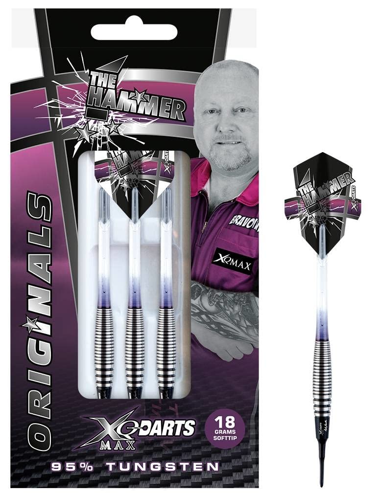 XQ Max Adults Andy Hamilton Soft Dart 95% Tungsten 18 Gram, Blue, 1