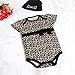 FEITONG 1Set Newborn Baby Girl Infant Clothes Cap+ Jumpsuit Romper (Age 0-3M, Yellow)
