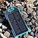 Solar Charger, Powercam, 10,000 mAh, Waterproof, Drop Resistant, Shockproof, for iPhones, iPads, Android, Samsung Phones, GPS Devices and Cameras (Purple)