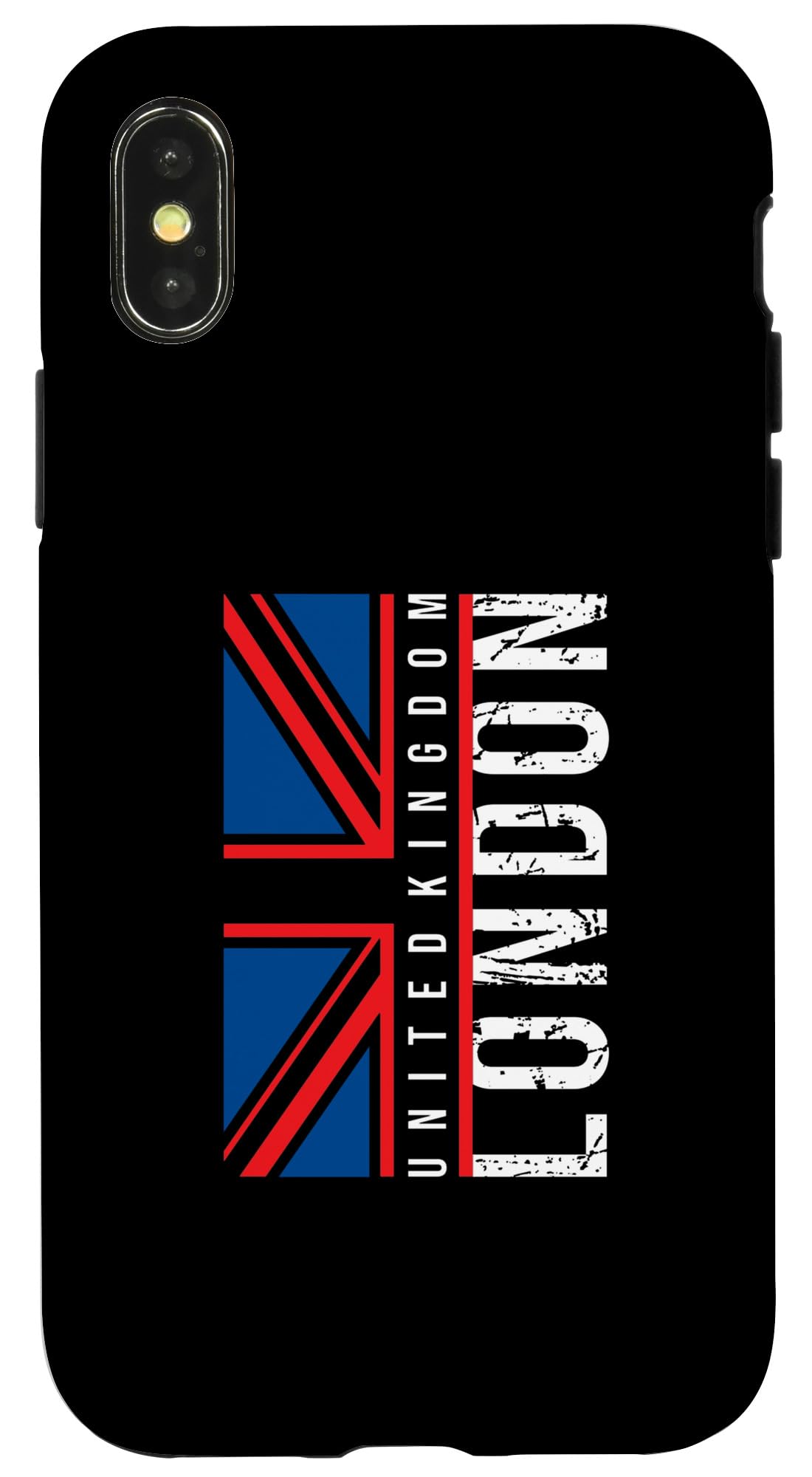iPhone X/XS London England Vintage Distressed Grunge United Kingdom Flag Case