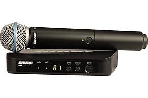 Shure BLX24/B58 UHF Wireless Microphone System - Perfect for Church, Karaoke, Vocals - 14-Hour Battery Life, 100m Range | Inc