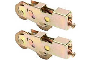 Aynaxcol Sliding Door Rollers Replacement Sliding Patio Door 1-1/4 Inch Tandem Roller Assembly, 5/16 Inch Steel Ball Wheel Be