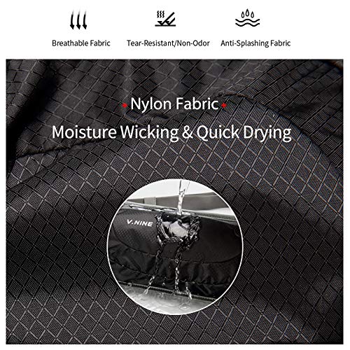 V.NINE Waist Pack for Women Men Running Belt Sport Fanny Pack for Gym Marathon Cycling (Black)