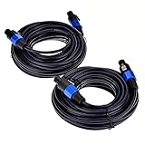 Yuyaokk 2Pack 50 ft Male Speakon to Speakon