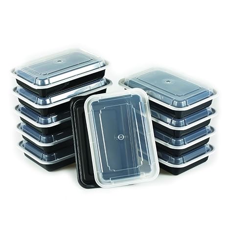 Amazon.com: Comida Contenedores 1 compartimento por Prep ...