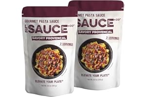 Always Fresh, Two Servings, Savory Provencal Gourmet Pasta Sauce (2-pack), Le Sauce & Co., Imported Italian San Marzano Tomatoes, Tomato Sauce, Spaghetti Bolognese, All Natural Spaghetti Meat Sauce
