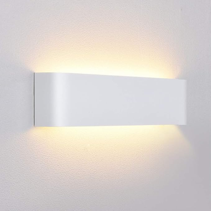 Lightess 12W Apliques de Pared LED Interior Lámpara de Pared Moderna