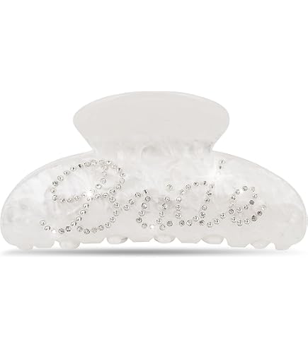 Amazon.com : HZEYN 2 Pack Rhinestone Mrs Acetate Hair Claw  display picture 3