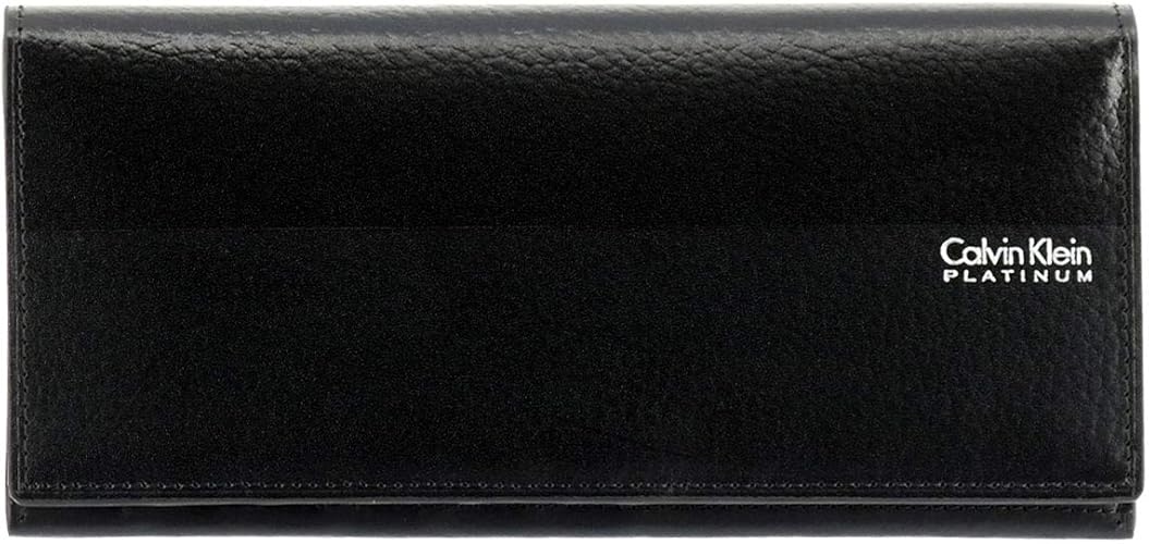 Amazon シーケーカルバンクライン 長財布 ヘイズ メンズ 01 ブラック Calvin Klein カルバンクライン 財布