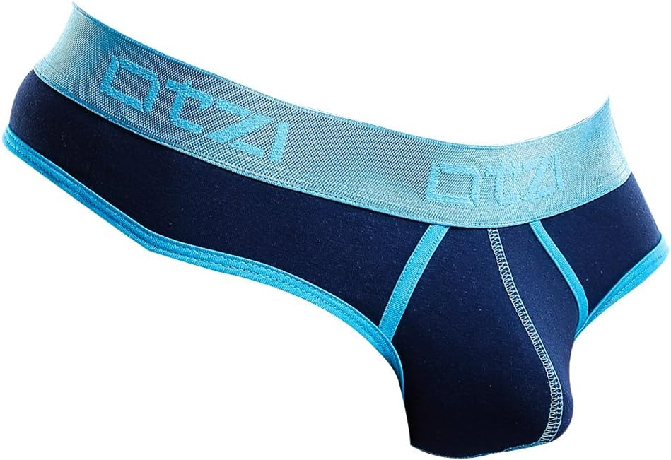 Otzi OTK018 Sexy Men's Thong Designer Dual Color Piping Design Pouch Underwear
