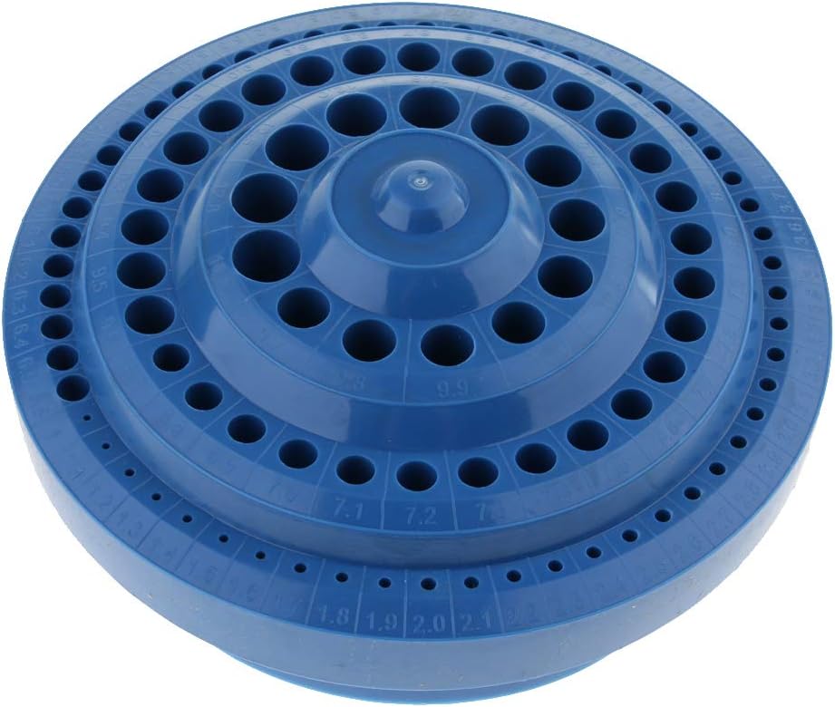 100Hole Solid Rotatable Drill Bit Stand Holder Bur Tap Storage Box Case