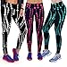 Gillberry High Waist Fitness Yoga Sport Pants Printed Stretch Points Leggings (S, Hot Pink)