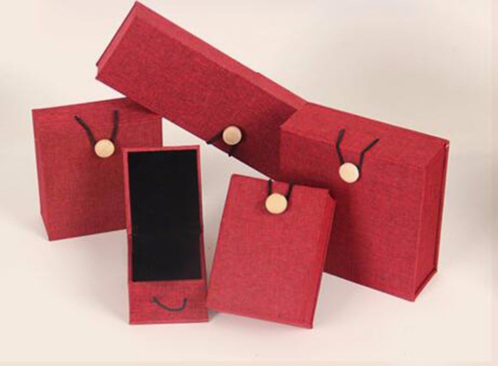 QPSSP Jewelry Box Jewelry Box Gift Box Wenwan Hand String Beads Pendant Necklace Ring Box Wholesale,C