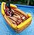 Kenley Inflatable Drinks Cooler - Floating Pirate Ship - Supplies & Decorations for Beach Pool Party, Summer Picnic, BBQ, Luau or Pirate Theme Kids Birthday - Ice Buffet Tray Drink Holder Serving Bar