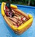 Kenley Inflatable Drinks Cooler - Floating Pirate Ship - Supplies & Decorations for Beach Pool Party, Summer Picnic, BBQ, Luau or Pirate Theme Kids Birthday - Ice Buffet Tray Drink Holder Serving Bar