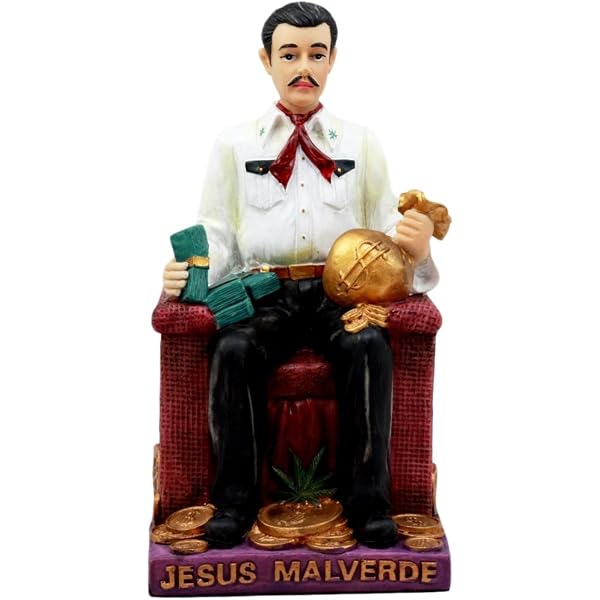 Amazon.com: Atlantic Collectibles Jesus Malverde Statue Angel of