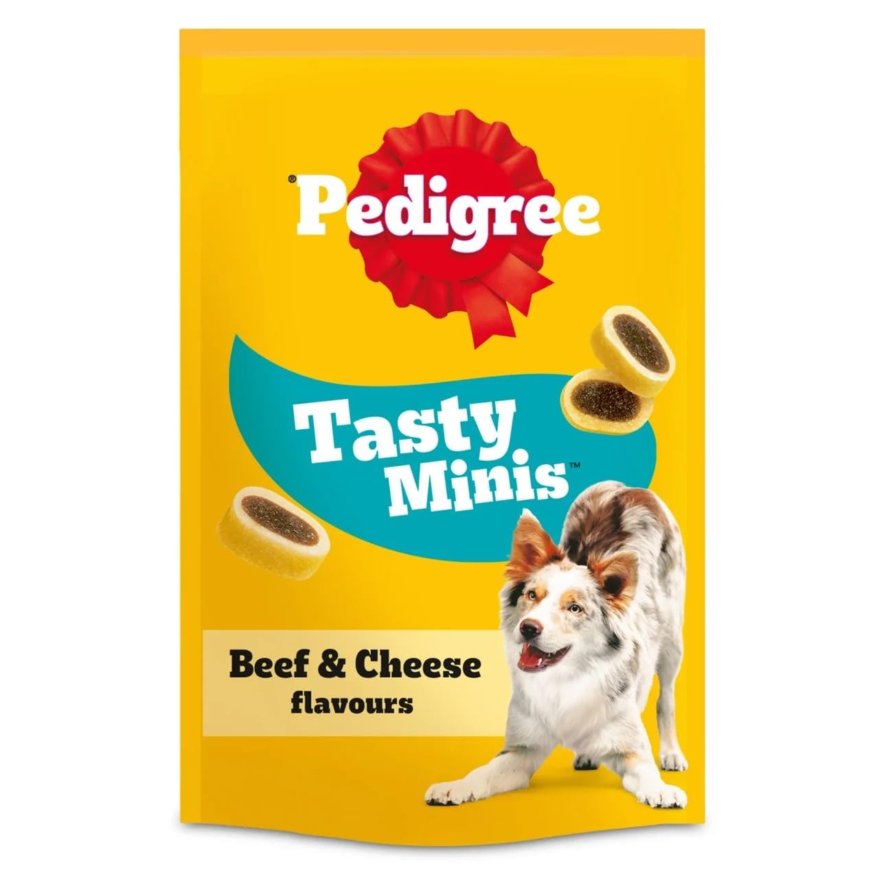 Pedigree Dog Treats Tasty Bites Cheesy Nibbles with Beef and Cheese Flavour, 140g