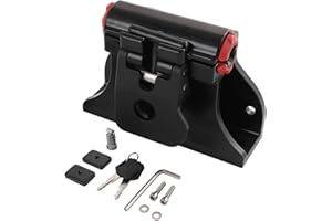Nirakoka Locking Thru-Axle Track Fork Mounts - Securely Holds All Bicycles - for Truck and Van
