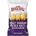 Boulder Canyon Malt Vinegar & Sea Salt Kettle Style Potato Chips, All Natural, 6.5 Ounces (Pack Of 12)