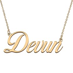 HUAN XUN Customized Custom Simple Any Name Necklace