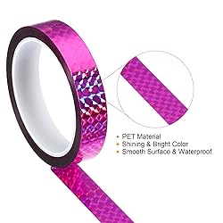 PATIKIL Prism Tape 0.8 Inch x 55 Yards, Holographic