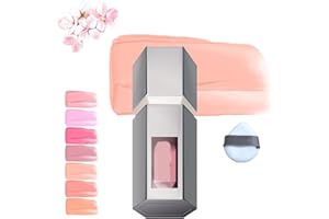 Aztk Liquid Blush,Aztk Jello Color Liquid Blush,With Sponge Head,Aztk Blush Lotion,Matte Nude Pink Orange Makeup Blusher Crea