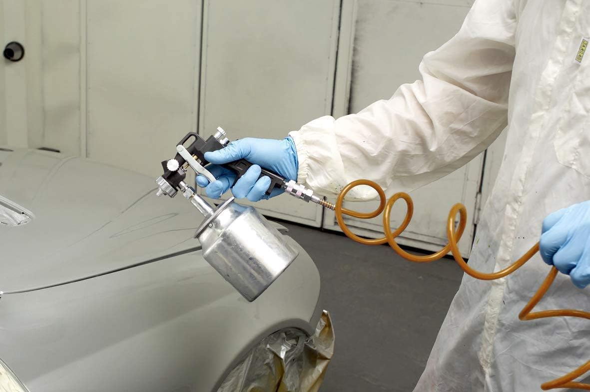 FERM ATM1040 Paint Spray with sub Cup - 750cc - 4.5 to 6 bar, Silver, Black - Image 5