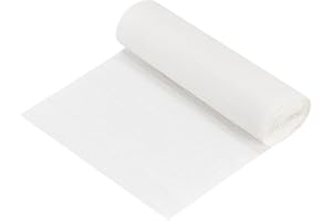 MECCANIXITY Crepe Paper Roll 8.2ft Long 5.9 Inch Wide for Wedding Ceremony Various Large Festivals Decoration, White Pack of 
