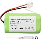 Battery INR18650 M26-4S1P for ECOVACS 2349 4INR19/66 Robot Vacuum Cleaner | CMICR18650F8M7-4S1P ICR18650-26J-4S1P BFG-WSQ TW4-11 PA04 DEEBOT 10002265 UR18650ZY-4S1P-AAM 14.4V 2800mAh