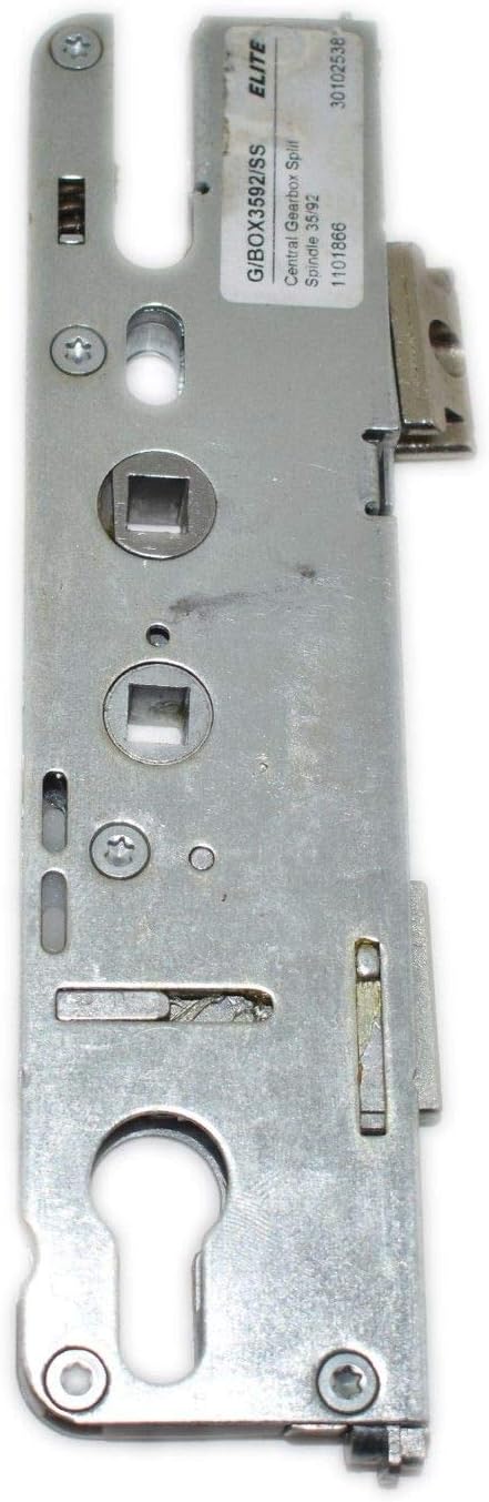 Roto Replacement uPVC Gear Box Door Lock Centre Case 35mm Backset Double Spindle, Silver - Image 5