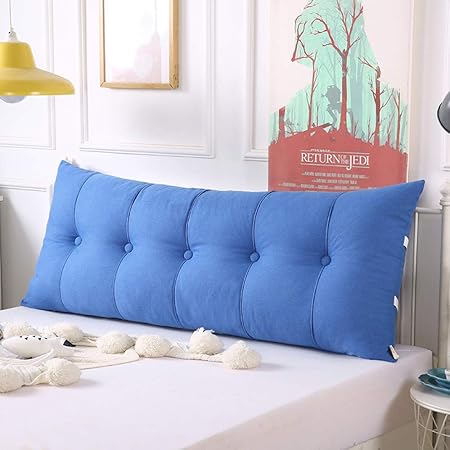 Cuscino Testiera Letto 150cm - Supporto Lombare Per Lettura E Relax - Grigio Scuro In Cotone - Foto 9