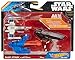 Hot Wheels Star Wars Blast Attack Starship Vehicle (Episode 7 Hero Blue Starfighter Open Wing - Battle Damage)