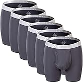 ZONBAILON Mens Underwear Bamboo Viscose Boxer Briefs Multipack with Fly M L XL 2XL 3XL