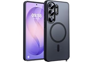 TOCOL Funda para Samsung Galaxy S26 Ultra, for S26 Ultra Case, Protección Cámara, Compatible con Magsafe, Protección contra Caídas, Carcasa Magnético Translúcida Mate Trasera 6.9",Negro