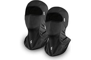 CbRSPORTS Balaclava Face Mask, UV Protection Cooling Breathable Helmet Liner Fits Glasses for Motorcycle Bicycle