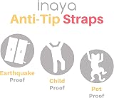 Inaya 12-Pack Heavy-Duty Anti-Tip Furniture Straps - Wall Anchors view 6